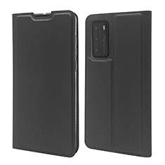 Custodia Portafoglio In Pelle Cover con Supporto T12 per Huawei P40 Nero