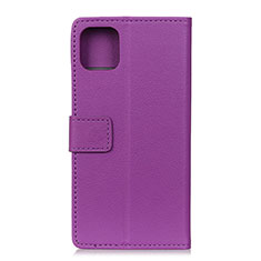 Custodia Portafoglio In Pelle Cover con Supporto T12 per Xiaomi Mi 11 5G Viola