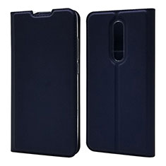 Custodia Portafoglio In Pelle Cover con Supporto T12 per Xiaomi Mi 9T Blu