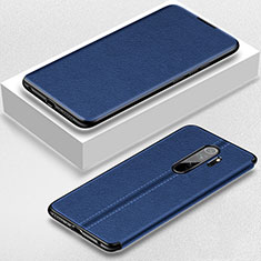 Custodia Portafoglio In Pelle Cover con Supporto T12 per Xiaomi Redmi Note 8 Pro Blu