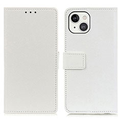 Custodia Portafoglio In Pelle Cover con Supporto T14 per Apple iPhone 14 Bianco