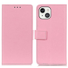 Custodia Portafoglio In Pelle Cover con Supporto T14 per Apple iPhone 14 Rosa