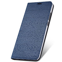 Custodia Portafoglio In Pelle Cover con Supporto T14 per Huawei Nova 5 Blu