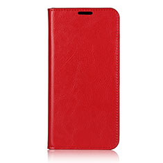 Custodia Portafoglio In Pelle Cover con Supporto T14 per Huawei P40 Pro Rosso