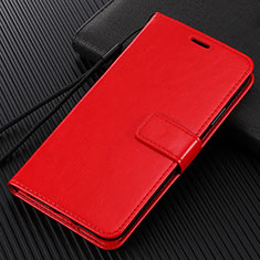 Custodia Portafoglio In Pelle Cover con Supporto T14 per Xiaomi Mi Note 10 Pro Rosso