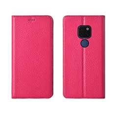 Custodia Portafoglio In Pelle Cover con Supporto T15 per Huawei Mate 20 Rosa Caldo