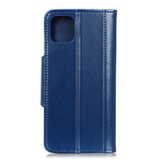Custodia Portafoglio In Pelle Cover con Supporto T15 per Xiaomi Mi 11 Lite 4G Blu
