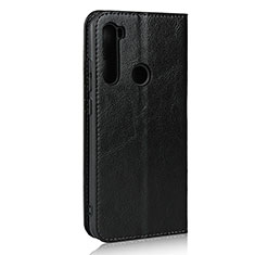 Custodia Portafoglio In Pelle Cover con Supporto T15 per Xiaomi Redmi Note 8 (2021) Nero