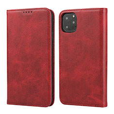 Custodia Portafoglio In Pelle Cover con Supporto T16 per Apple iPhone 11 Pro Max Rosso