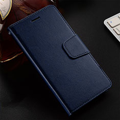 Custodia Portafoglio In Pelle Cover con Supporto T16 per Huawei Honor V20 Blu
