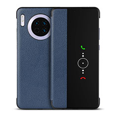 Custodia Portafoglio In Pelle Cover con Supporto T16 per Huawei Mate 30 Pro 5G Blu