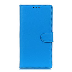 Custodia Portafoglio In Pelle Cover con Supporto T16 per Samsung Galaxy Note 20 5G Cielo Blu