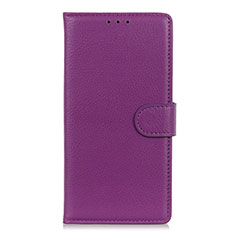 Custodia Portafoglio In Pelle Cover con Supporto T16 per Samsung Galaxy Note 20 5G Viola