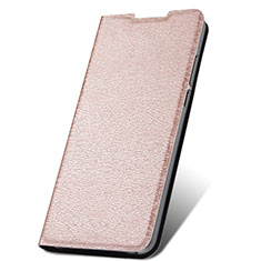 Custodia Portafoglio In Pelle Cover con Supporto T17 per Xiaomi Redmi Note 8 (2021) Oro Rosa