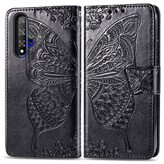 Custodia Portafoglio In Pelle Cover con Supporto T19 per Huawei Honor 20S Nero