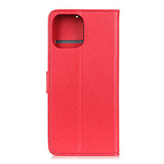 Custodia Portafoglio In Pelle Cover con Supporto T25 per Xiaomi Mi 11 5G Rosso