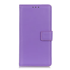 Custodia Portafoglio In Pelle Cover con Supporto T26 per Samsung Galaxy Note 20 5G Viola