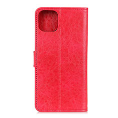 Custodia Portafoglio In Pelle Cover con Supporto T26 per Xiaomi Mi 11 5G Rosso