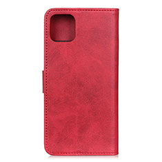 Custodia Portafoglio In Pelle Cover con Supporto T27 per Xiaomi Mi 11 Lite 4G Rosso