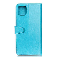 Custodia Portafoglio In Pelle Cover con Supporto T28 per Xiaomi Mi 11 Lite 4G Cielo Blu