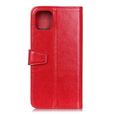 Custodia Portafoglio In Pelle Cover con Supporto T28 per Xiaomi Mi 11 Lite 4G Rosso