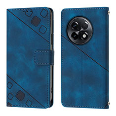 Custodia Portafoglio In Pelle Cover con Supporto Y01B per OnePlus 11R 5G Blu