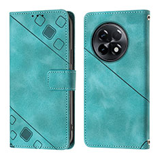 Custodia Portafoglio In Pelle Cover con Supporto Y01B per OnePlus 11R 5G Verde