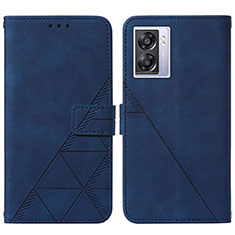 Custodia Portafoglio In Pelle Cover con Supporto Y01B per OnePlus Nord N300 5G Blu