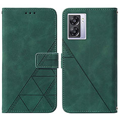 Custodia Portafoglio In Pelle Cover con Supporto Y01B per OnePlus Nord N300 5G Verde