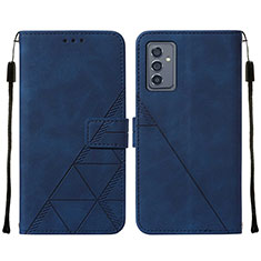 Custodia Portafoglio In Pelle Cover con Supporto Y01B per Samsung Galaxy A15 5G Blu