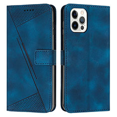 Custodia Portafoglio In Pelle Cover con Supporto Y01X per Apple iPhone 14 Pro Blu