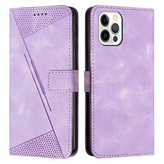 Custodia Portafoglio In Pelle Cover con Supporto Y01X per Apple iPhone 14 Pro Lavanda