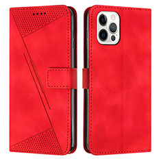 Custodia Portafoglio In Pelle Cover con Supporto Y01X per Apple iPhone 14 Pro Rosso