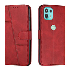 Custodia Portafoglio In Pelle Cover con Supporto Y01X per Motorola Moto Edge 20 Lite 5G Rosso
