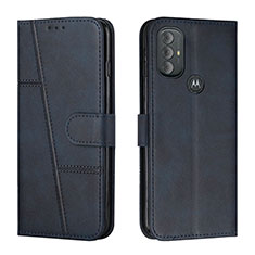 Custodia Portafoglio In Pelle Cover con Supporto Y01X per Motorola Moto G Play Gen 2 Blu