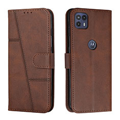 Custodia Portafoglio In Pelle Cover con Supporto Y01X per Motorola Moto G50 5G Marrone