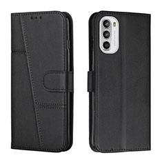 Custodia Portafoglio In Pelle Cover con Supporto Y01X per Motorola MOTO G52 Nero