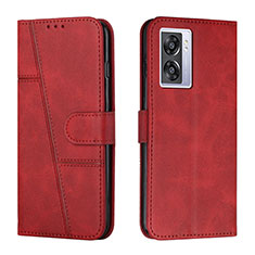 Custodia Portafoglio In Pelle Cover con Supporto Y01X per OnePlus Nord N300 5G Rosso