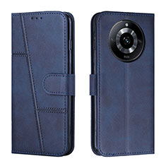 Custodia Portafoglio In Pelle Cover con Supporto Y01X per Realme 11 Pro 5G Blu