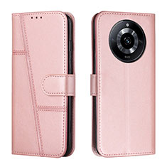 Custodia Portafoglio In Pelle Cover con Supporto Y01X per Realme 11 Pro 5G Oro Rosa