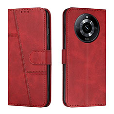 Custodia Portafoglio In Pelle Cover con Supporto Y01X per Realme 11 Pro 5G Rosso