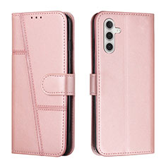 Custodia Portafoglio In Pelle Cover con Supporto Y01X per Samsung Galaxy A04s Oro Rosa