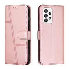 Custodia Portafoglio In Pelle Cover con Supporto Y01X per Samsung Galaxy A23 5G Oro Rosa