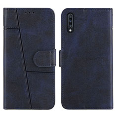 Custodia Portafoglio In Pelle Cover con Supporto Y01X per Samsung Galaxy A30S Blu