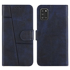Custodia Portafoglio In Pelle Cover con Supporto Y01X per Samsung Galaxy A31 Blu