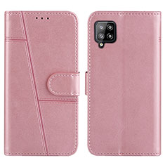Custodia Portafoglio In Pelle Cover con Supporto Y01X per Samsung Galaxy A42 5G Oro Rosa