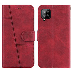 Custodia Portafoglio In Pelle Cover con Supporto Y01X per Samsung Galaxy A42 5G Rosso