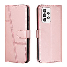 Custodia Portafoglio In Pelle Cover con Supporto Y01X per Samsung Galaxy A53 5G Oro Rosa