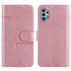 Custodia Portafoglio In Pelle Cover con Supporto Y01X per Samsung Galaxy M32 5G Oro Rosa