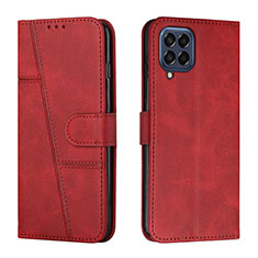 Custodia Portafoglio In Pelle Cover con Supporto Y01X per Samsung Galaxy M33 5G Rosso